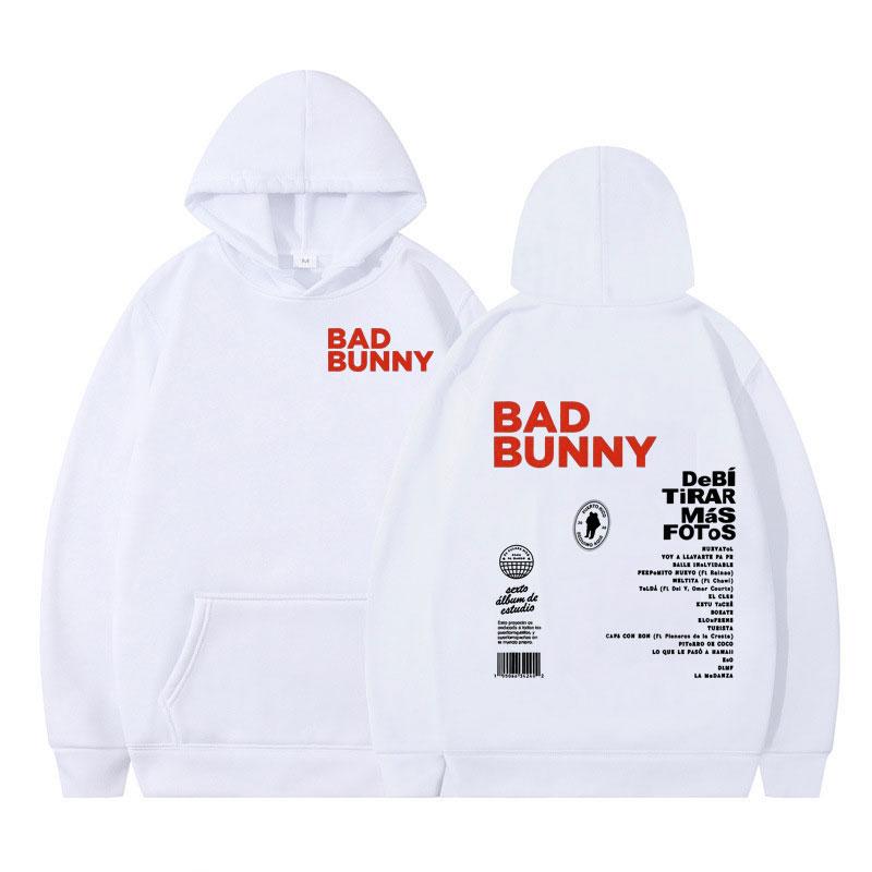 Rapper Bad Bunny Graphic T-shirt DTMF DeBi TiRAR MaS FOToS Hoodie Unisex Long-sleeved Casual Pullover Oversized Punk Tracksuit