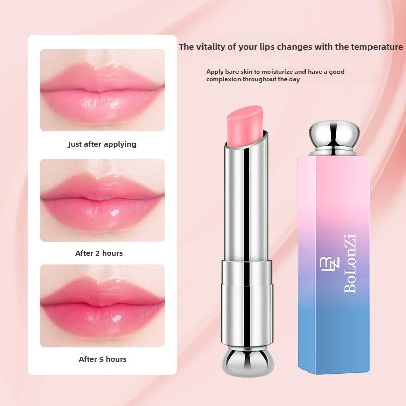 Color-changing Moisturizing Lip Balm, Hydrating Lip Oil, Ladies' Soft and Hydrating Lip Care, Color-changing Lip Balm
