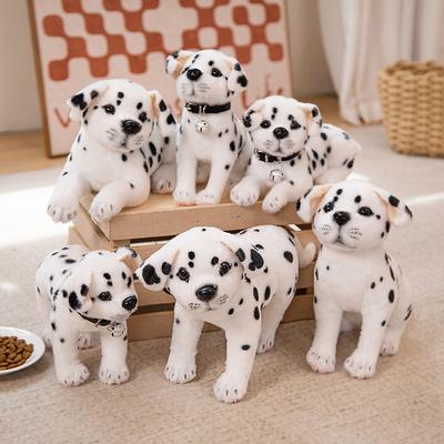 Yeni Dalmaçyalı Köpek Peluş Oyuncak Sevimli Doldurulmuş Gerçekçi Beagle Benekli Yavru Bebek Ev Dekorasyonu Yüksek Kaliteli Çocuk Doğum Günü Hediyesi