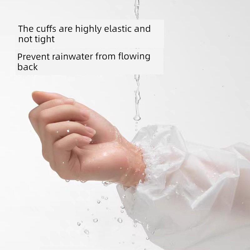 Long Raincoat, Full-Body Rain Protection, Disposable, Thickened for Adults, Suitable for Outdoor Wear, Hiking, Travel, Single-Person Rain Poncho