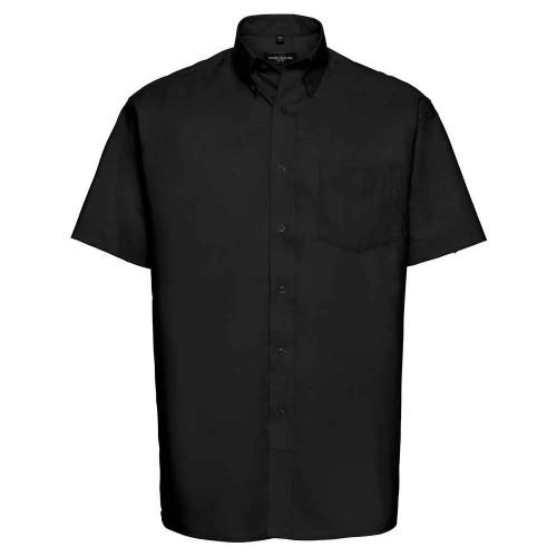 

Russell Collection Mens Classic Oxford Short-Sleeved Shirt королівський синій колір