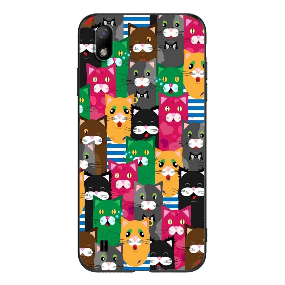 For ZTE Blade A7 2019 Phone Back Cover Black Tpu Case Cute Funy