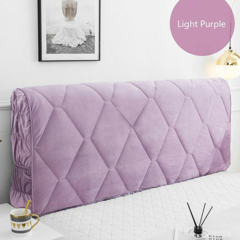European Style Luxury Thicken Bed Headboard Cover Soft Bed Head Back Decor Protector Slipcover Elastic All-inclusive