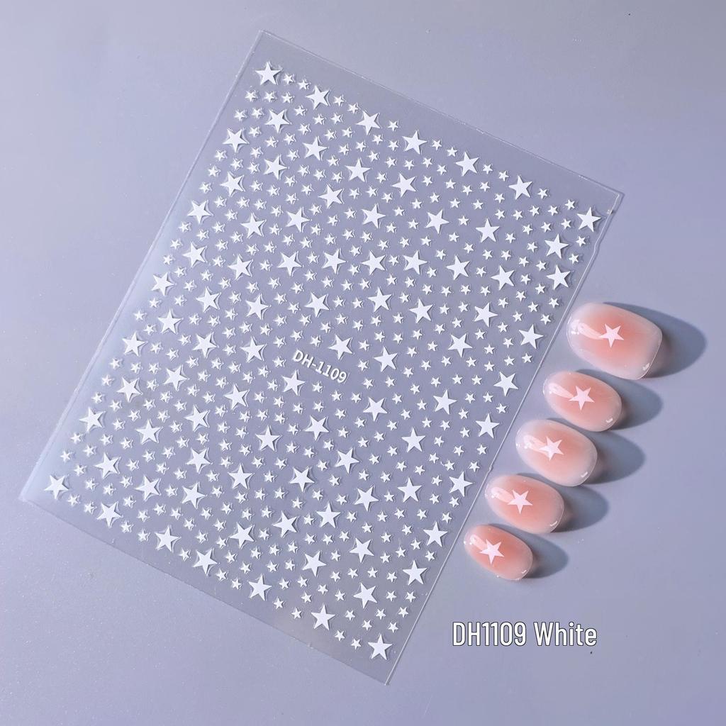 European and American Style 3D Five-Pointed Star Nail Art Stickers (Model DH-1109)