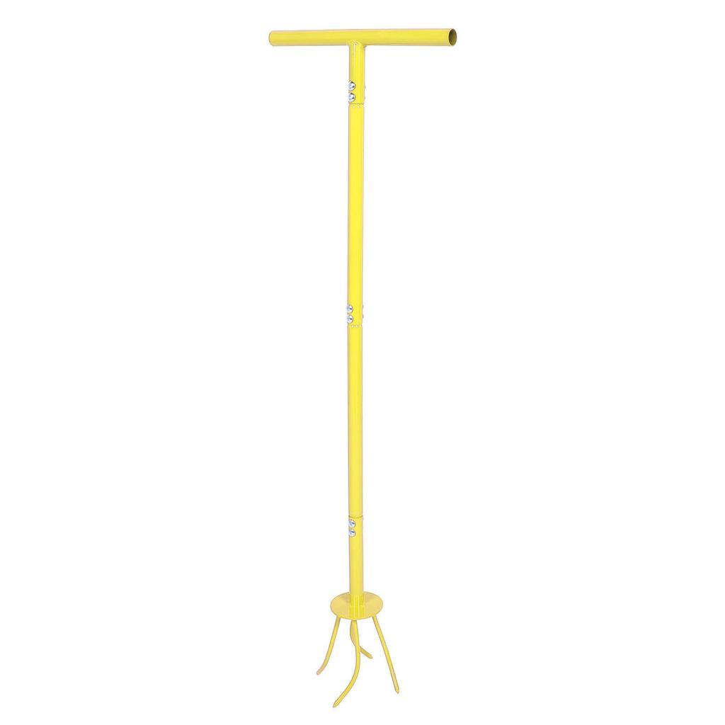 Twist Tiller Garden Claw Tool Manual Hand Cultivator Long Handle Stainless Steel Yellow