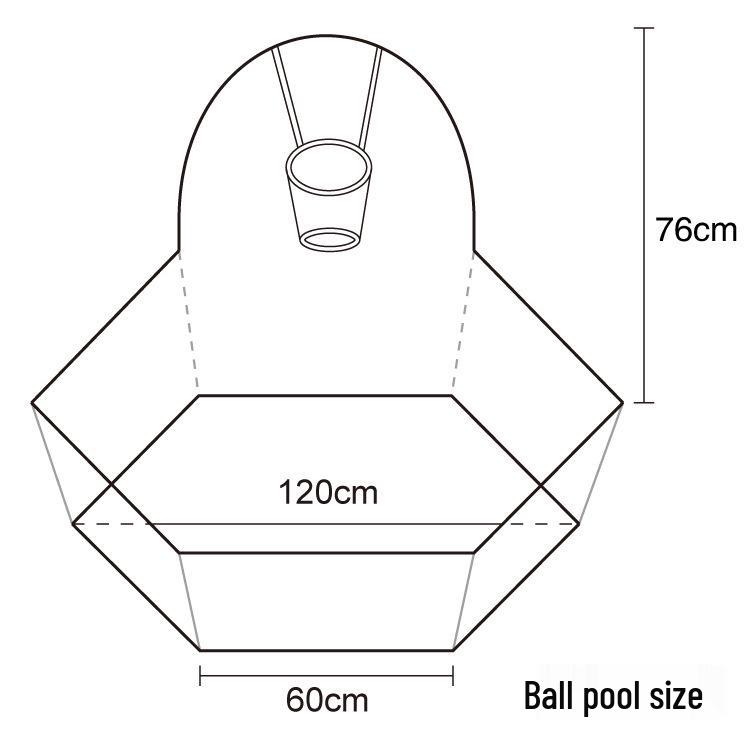 Cartoon Deer Basketball Ocean Ball Pit Foldable Kids' Tent Playhouse Toy
