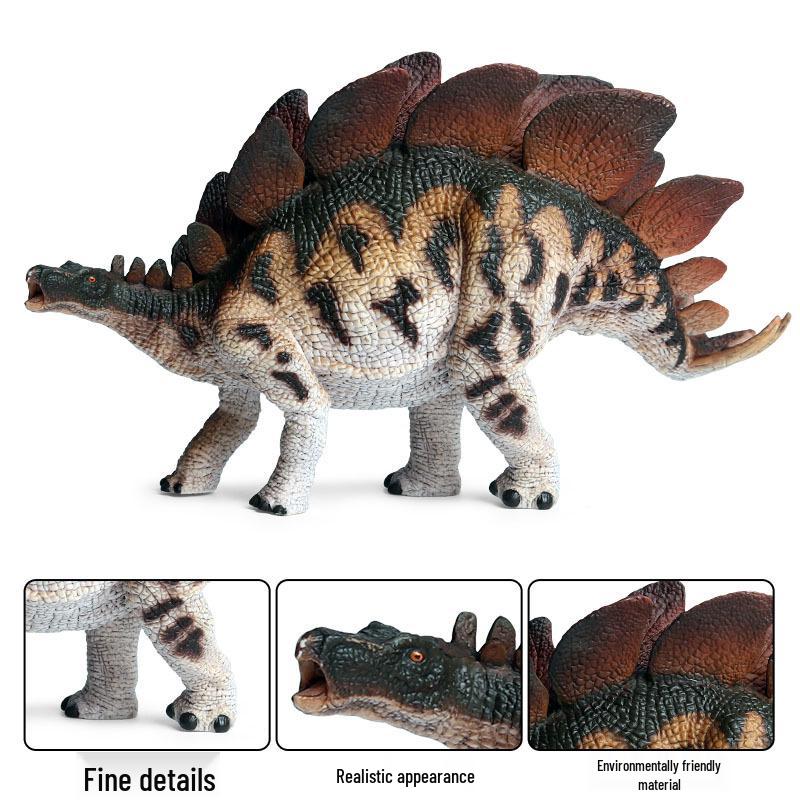 Cognitive Large Stegosaurus Solid Dinosaur Toy: Jurassic Simulation Animal Figure for Kids