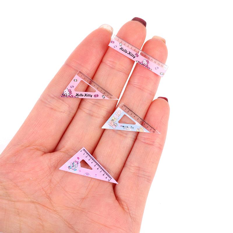 4Pcs/Set 1:12 Dollhouse Simulation Learning Ruler Model Dollhouse Learning Props