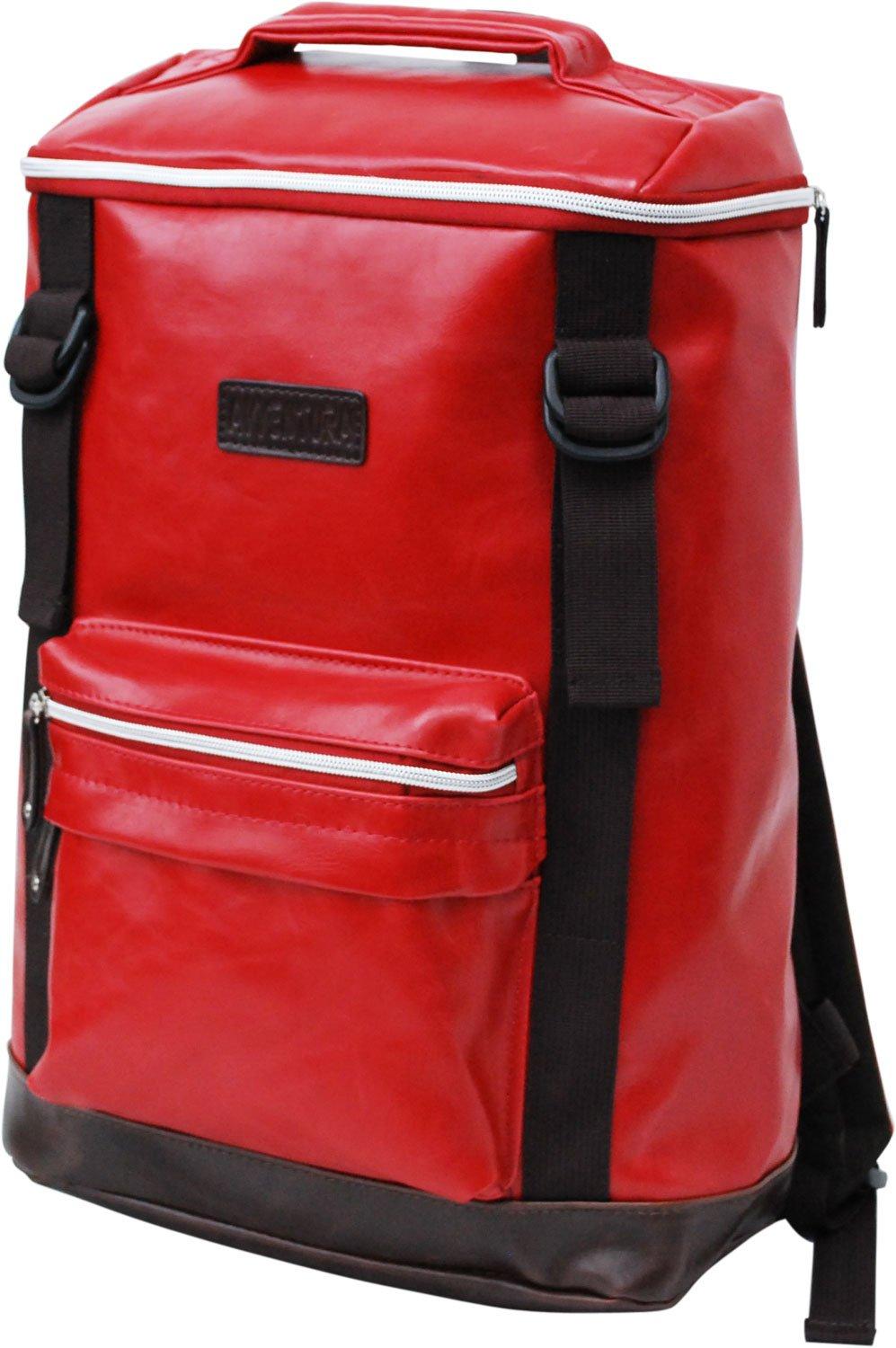 

PU W Belt Square Backpack Red [Aventura] RAP-10021
