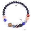 Kosmisches Sonnensystem Armband Acht Planeten Armband Handgefertigt Perlen Stretch Armband Paar Freund Himmel Trendiger Schmuck Geschenk