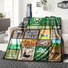 1pc Golf,Swing,Resolve Digital Printed Flannel Blanket, Super Soft Plush Fleece Bed Cover, Multipurpose Four Seasons Hypoallergenic Quilt Fo