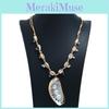 Shell Necklace With Natural Pearl And Handknotted Design For Fashion Casual Wear