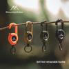 MountainGear Quick-Release Retractable Keychain: Portable Steel Wire Rope Buckle for Hiking, Camping, Outdoor Backpacks