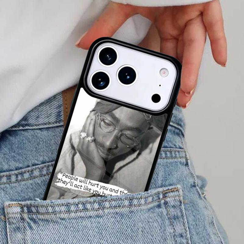 

2pac tupac Crown 2 pac Phone Case for iPhone 16e 15 14 13 12 17 Pro Max Plus Air 17pro Cover Coque iPhone 16e