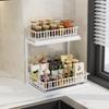 Cabinet Sink Rack Multi-functional Kitchen Storage Rack Pull-out Double-layer Storage Rack for Flavor