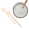 Wood Handle Percussion Drumstick Mallets Marchings Band Felt Head Drumsticks