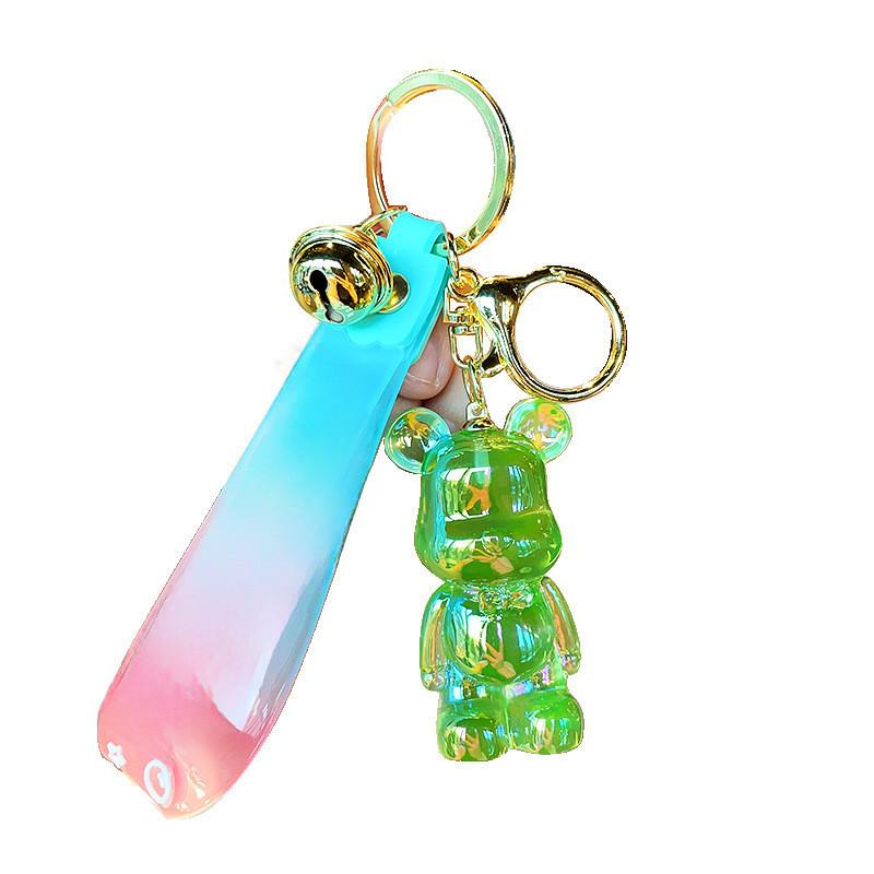 Colorful Resin Cartoon Keychains Bear And Rabbit Perfect For Party Favors