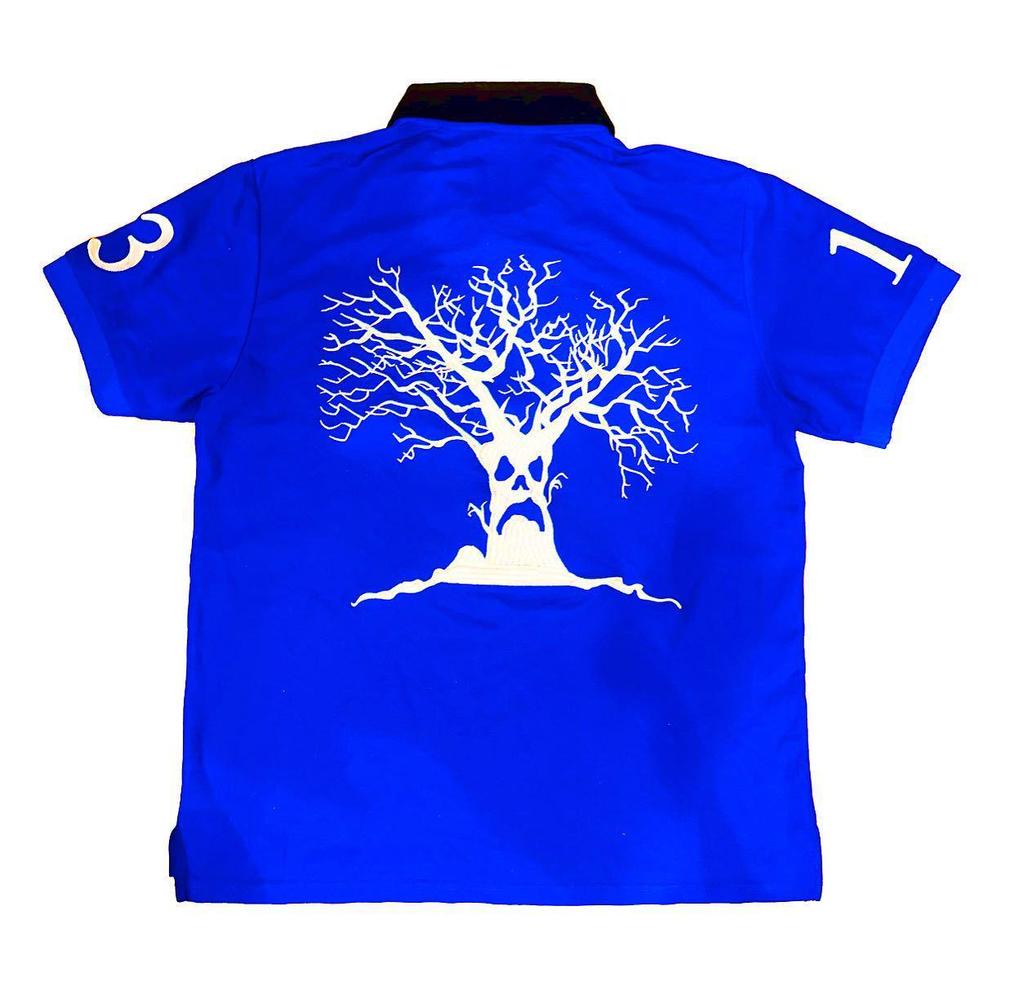 Y2K 3D Embroidered Unisex Polo Collar Casual Sports Top