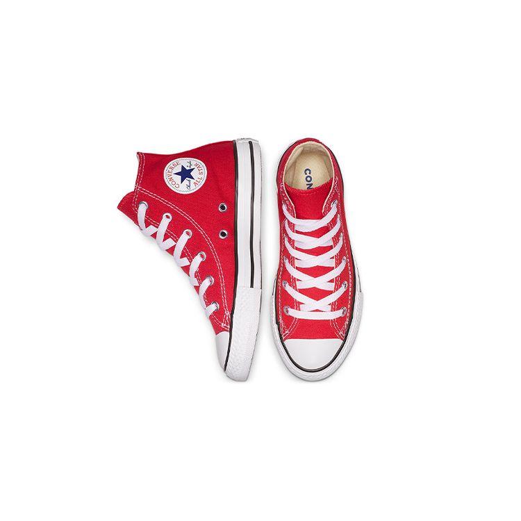 Converse Chuck Taylor All Star High Top Kids Canvas Shoes Red Kids Sneakers 3J232C