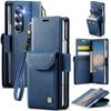 Suitable for Samsung Z Fold6 Phone Case, ZFOLD5 Phone Leather Cover with Card Slot and Wallet, Foldable Flip Cover