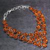 Natural Baltic Amber Gemstone 925 Sterling Silver Jewelry Necklace 18" C7k28