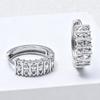 French Retro Fashion Zircon Hoop Earrings