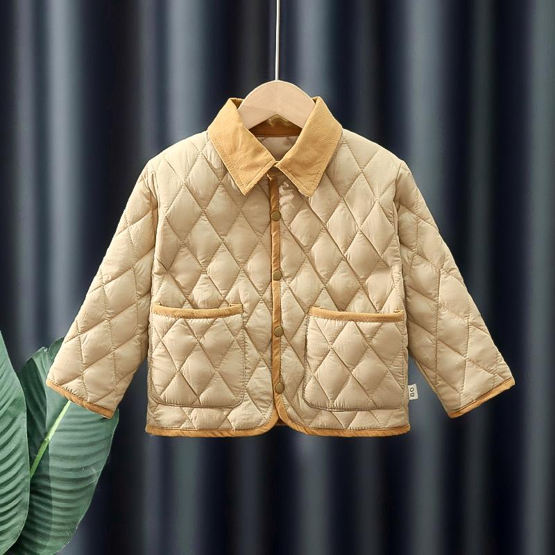 Korean Style Quilted Cotton Winter Jacket Set for Toddlers