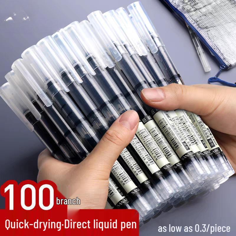 Snabbtorkande Svart Gel-Rullpenna 0,5 mm för Prov & Kontorsbruk