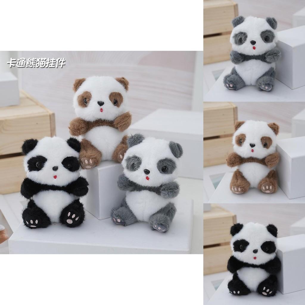 Cuddly Mini Panda Plush Toy Charming Bear Doll For Keychains And Bags
