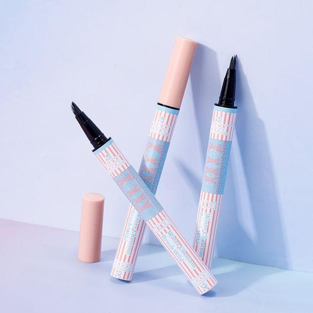 xixi - Diamond-Shaped Brush Wild Water-Sensitive Eyebrow Pencil - 3 Colors #02 Dark Chestnut Brown - 600mg