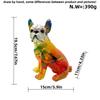 Modern Creative Gradient Tilted Head Bulldog Ornaments Home Decoration Resin Crafts Housewarming Gifts