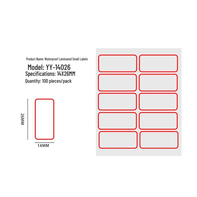 Waterproof Self-Adhesive Labels: Blank, Handwritten Stickers for Name & Number Marking on Water Cups, Large Size.