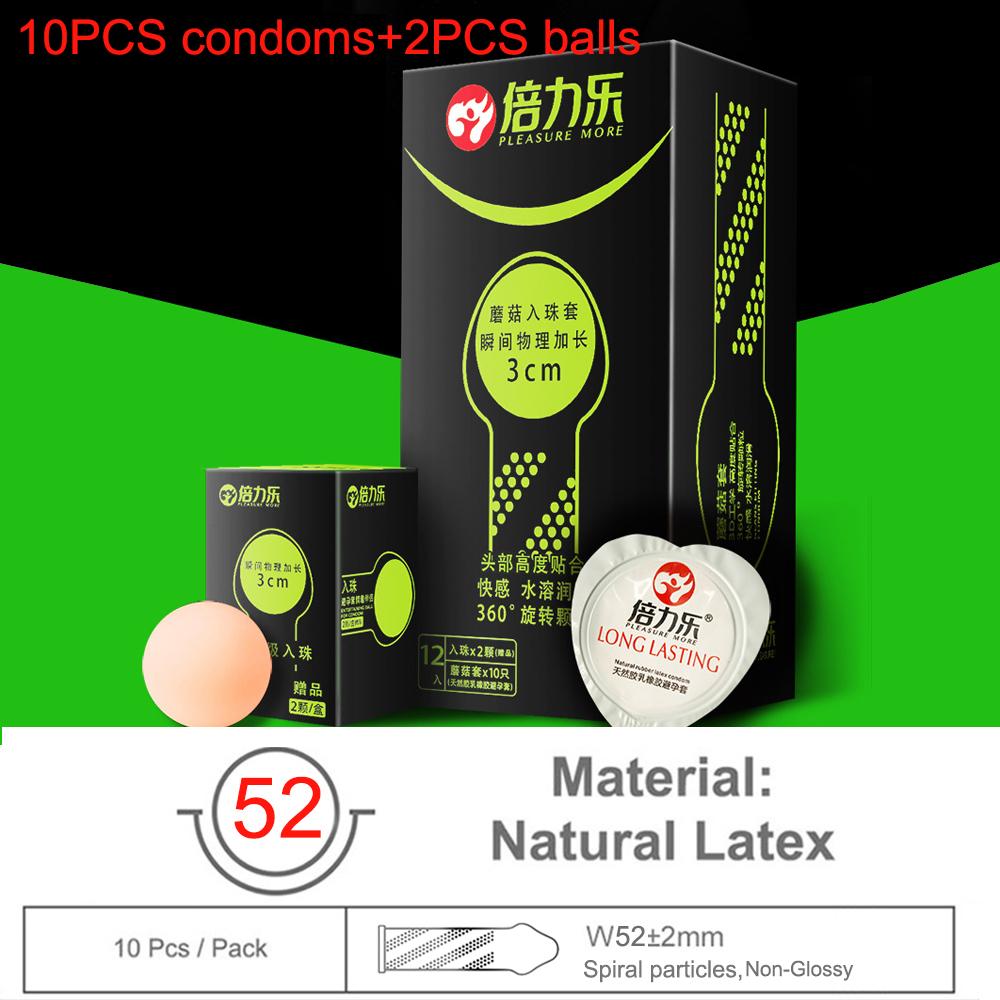 Kondom Ball Naturkautschuk Kondome Perle duldet sicheres Sexspielzeug für Erwachsene mit Penishülle