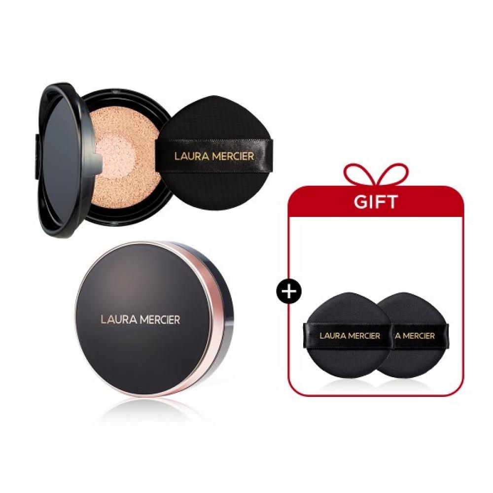 Laura Mercier Flawless Lumiere Cushion Refill + Case  + Primer Travel Light rose/TONE UP CUSHION CASE