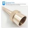 Brass Direct Fountain Nozzle Female Screw Connection Spherical Joint Adjustable Direct Fountain Nozzle for Pond Garden G1in