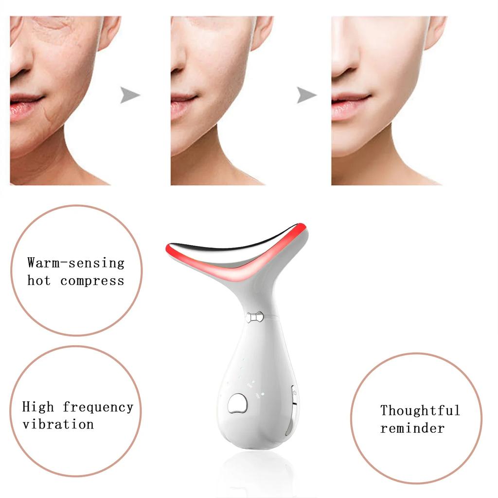 4 Color Facial Neck Massager Beauty Device Face Lifting Double Chin Remover Anti Wrinkle Tightening Facial Skin Care Beauty