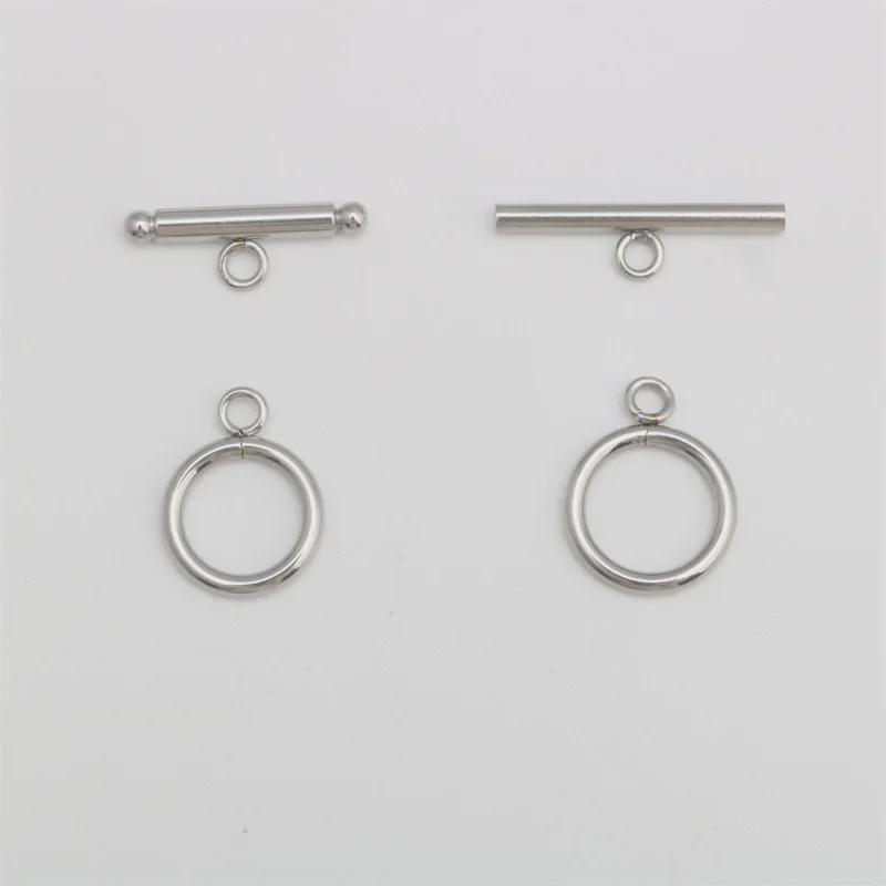 Schmuckverschluss mit OT-Schnalle aus Edelstahl für Armbänder und Halsketten