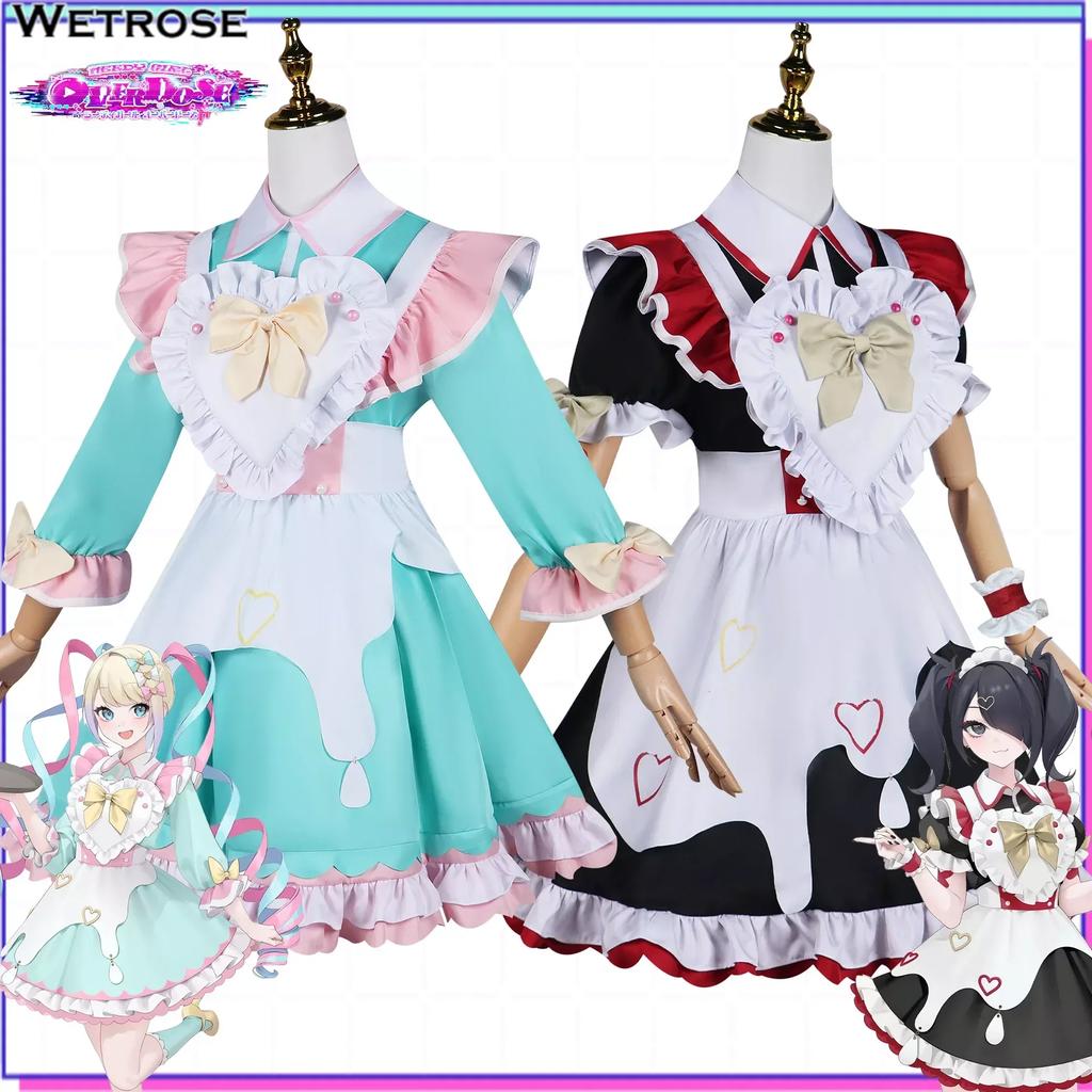 Needy Girl Overdose Maid Dress Amechan K Angel Cosplay Costume Jirai Kei Game Full Set Chou Zetsu Sai Kawa Ten Shi Chan