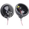 Black/Chrome Housing Ring Mount Bracket fit for Motorcycle 4 1/2" 4.5 inch LED Auxiliary Spot Fog Passing Light Lamp 2Pcs
