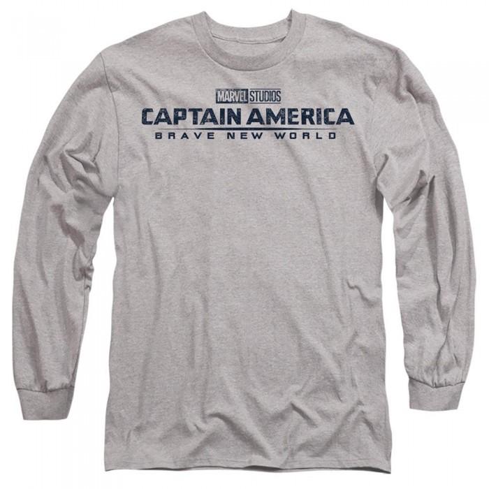 Captain America: Brave New World Unisex Adult Distressed Logo T-Shirt