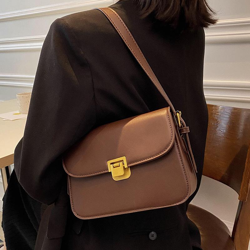 Small bag women's new fashion texture niche messenger bag women's shoulder small square bag versatile