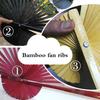 Chinese Large Wall Mount Fans Photography Props Decorative Folding Paper Fan Home Office Decorative Fan Living Room Hanging Fans