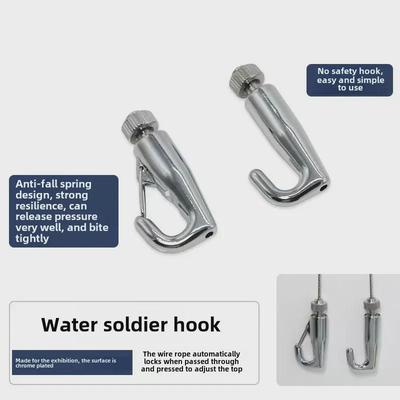 Moderní dekorativní ocelové lano v čínském stylu se samosvorným kovovým hákem