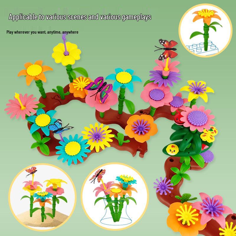 Interlocking DIY Garden Building Blocks - Free Shipping Children's Assembly Toy