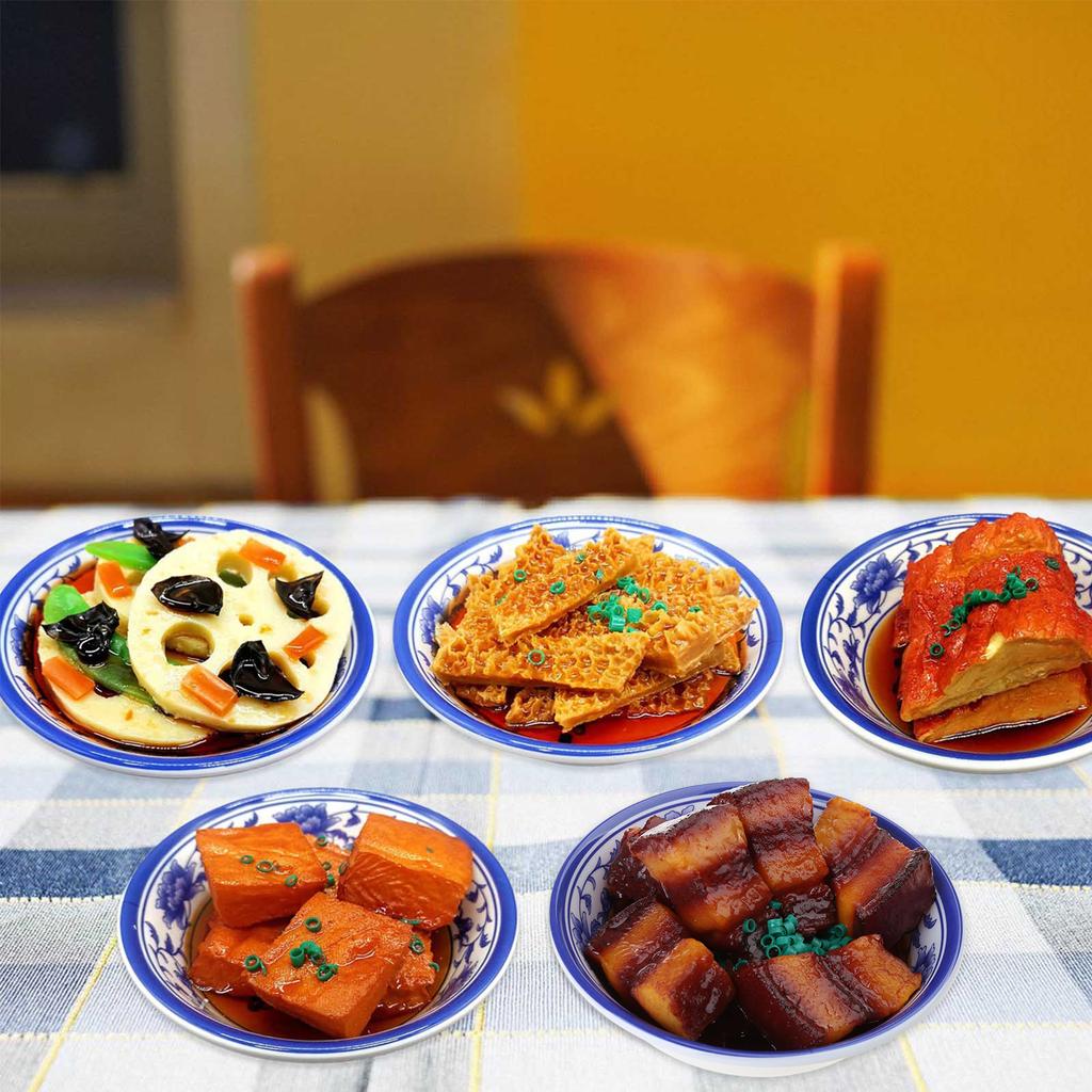 Realistic Chinese Hot Dish Cool Dish Model Simulation Chinese Dish Model Photo Props for Luncheonette Restaurant Display