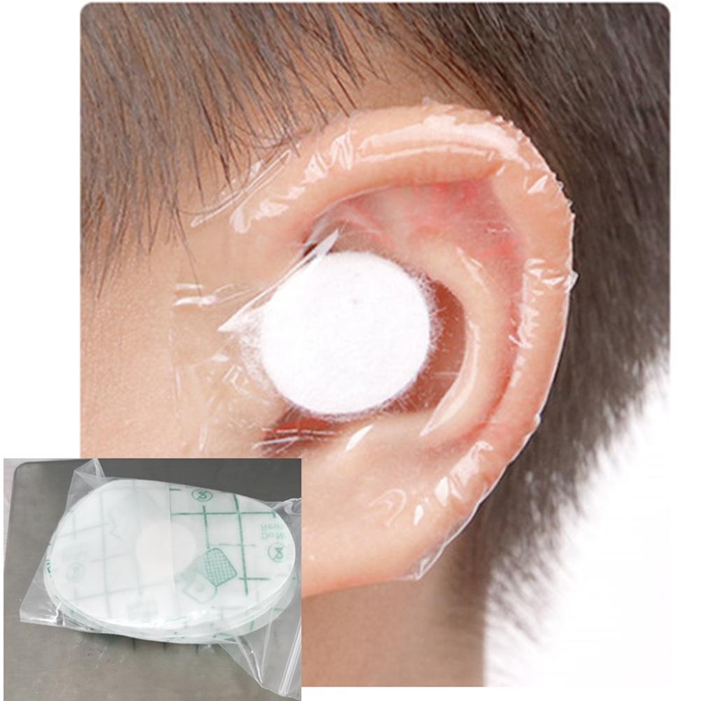 20pcs Baby Bath Ear Cover Waterproof Baby Ear Stickers One Time Ear Patch Newborn Ear Protection for Swimming Showering