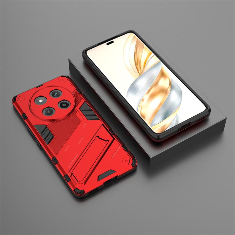 Punk Bracket Phone Case For Honor X60 Pro 5G China Celulares Shell Bumper Shockproof For Honor X60 Funda Para Back Cover