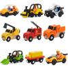 Wooden Track Train Magnetic Train Toys Helicopter Car Truck Locomotive Toy Wooden Railway Vehicles Track Train Toys Kids Gifts