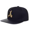 Metal Triangular Leather Brim Hip Hop Hat Men and Women Baseball Cap Fashionable Flat Top Caps Casual Hats
