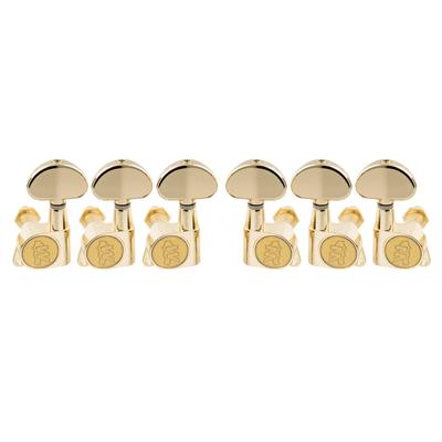 Wilkinson WJN03 Guitar Peg for Electric Gold E-Z-LOK L3+R3 Guitar/Acoustic Guitar,